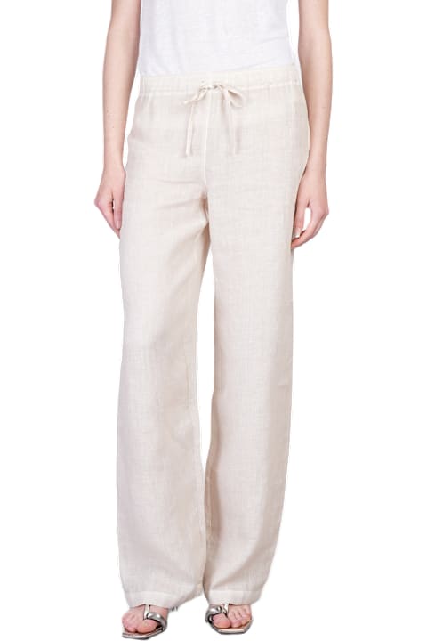 ウィメンズ 120% Linoのパンツ＆ショーツ 120% Lino Pants In Beige Linen
