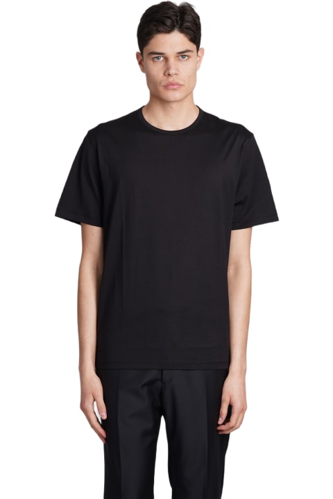 Theory Clothing for Men Theory T-shirt In Black Cotton