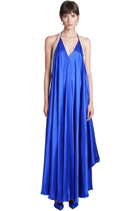 Dress In Blue Silk
