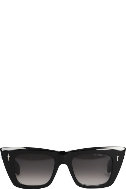 Accessories for Men Cutler and Gross The Great Frog Sunglasses In Black Acetate
