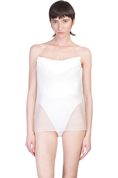 Del Core Clothing for Women Del Core Topwear In White Silk