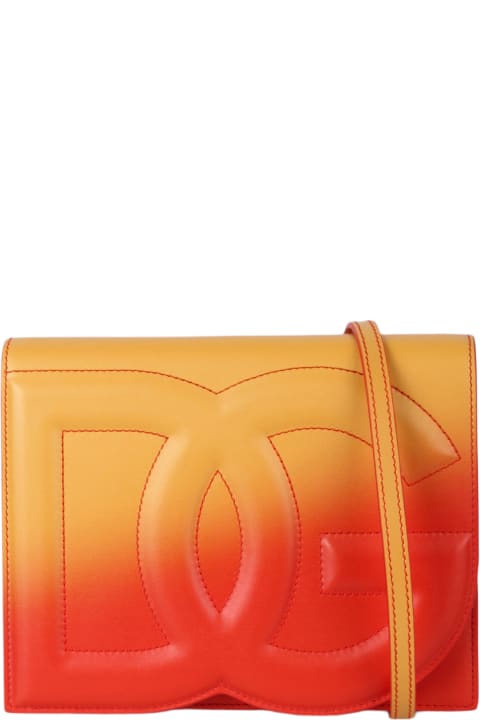 Dolce & Gabbana Shoulder Bags for Women Dolce & Gabbana Dolce & Gabbana Logo-embossed Ombrè-print Crossbody Bag