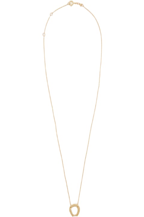 Jewelry for Women Aliita 9k Gold Horseshoe Brillante Necklace