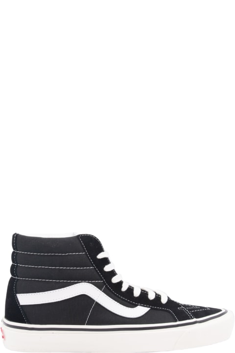 Fashion for Women Vans Black Leather Sk8 Sneakers