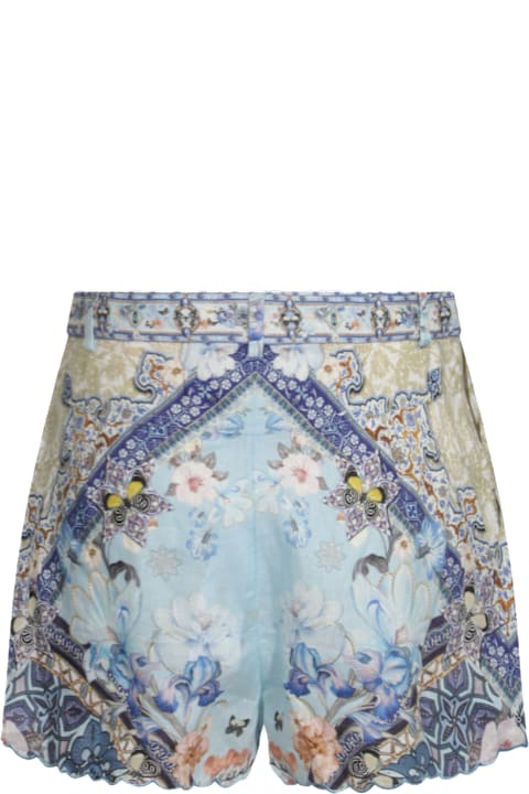 Camilla لـ Kids Camilla Blue Silk Shorts