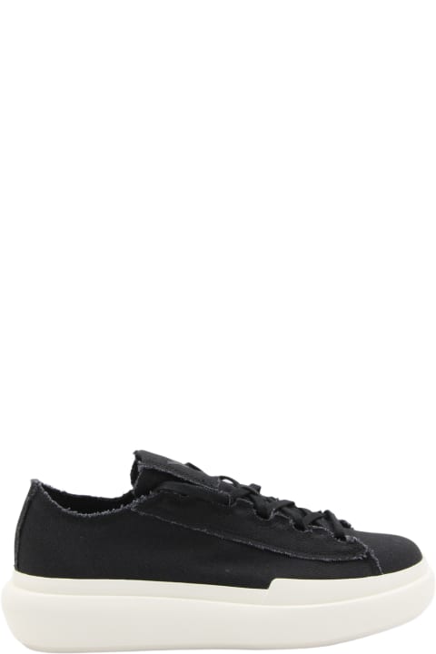 Y-3 Sneakers for Women Y-3 Black Leather Sneakers