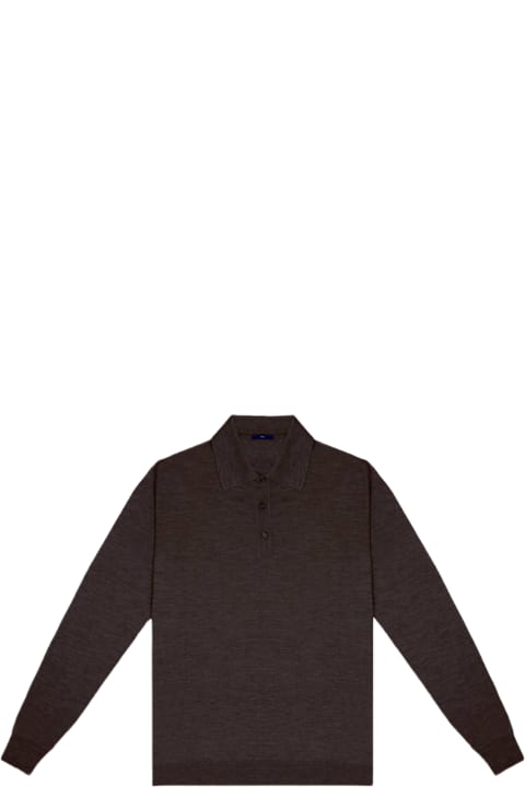Homeware Larusmiani Long Sleeve Polo 
coppa Europa
 Sweater