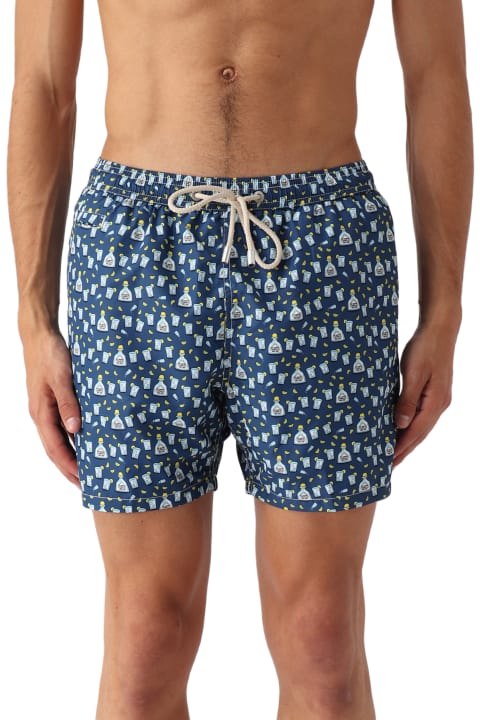 Pants for Men MC2 Saint Barth Ultralight Swim Short Starfish Party 61 Shorts