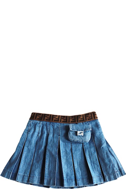 Fendi Bottoms for Girls Fendi Denim Mini Skirt