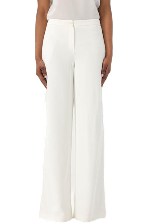 Emporio Armani Pants & Shorts for Women Emporio Armani Icon Compact Piqué Palazzo Trousers