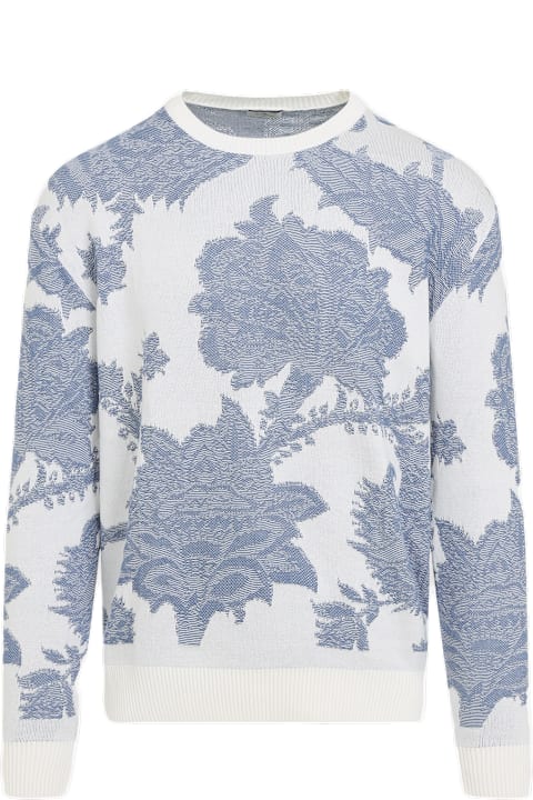 Etro Sweaters for Men Etro Embroidered Cotton Sweater