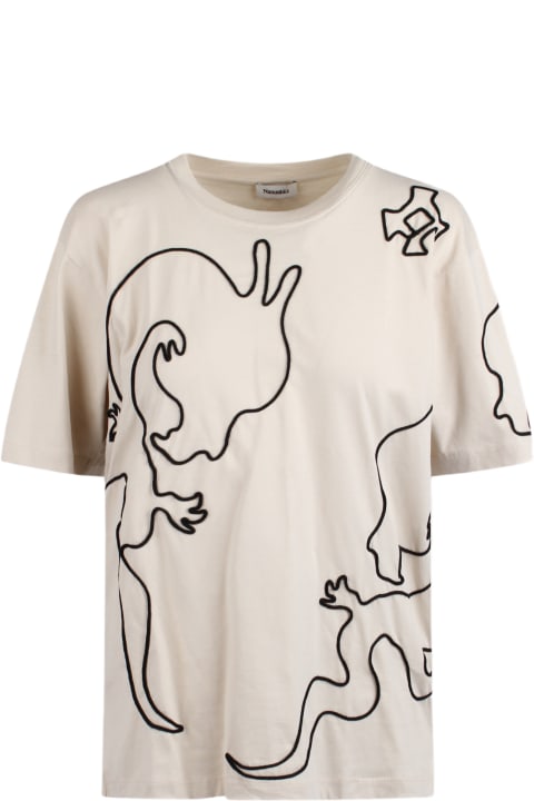 ウィメンズ Nanushkaのトップス Nanushka Nanushka Cotton T-shirt With Embroidery
