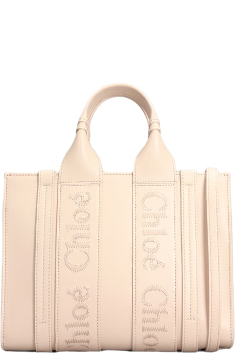 Chloé Totes for Women Chloé Woody Leather Shopping Bag