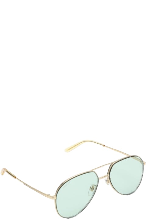Fashion for Men Gucci Eyewear Aviator Green Sunglasses