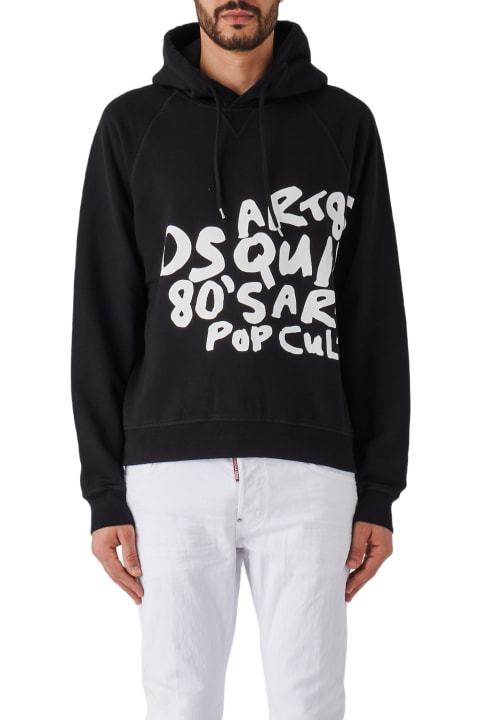 Dsquared2 for Men Dsquared2 D2 Pop 80's Cool Fit Hoodie Sweatshirt