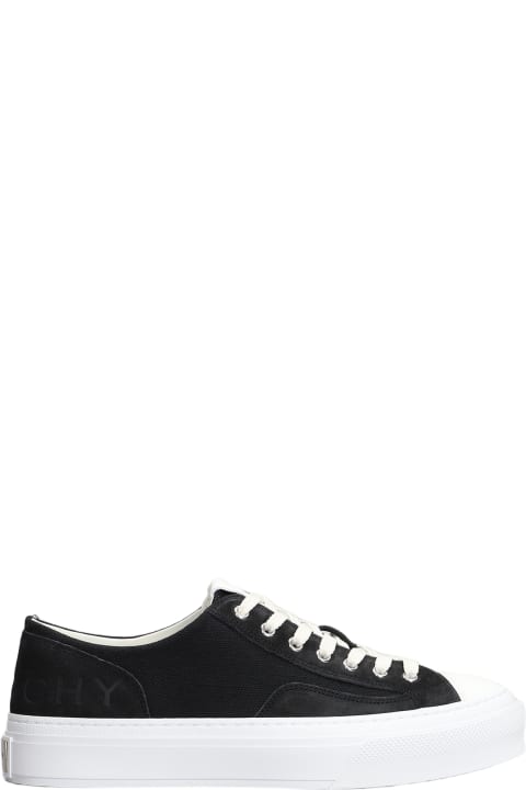 Givenchy Sneakers for Men Givenchy City Low Sneakers In Black Suede And Fabric
