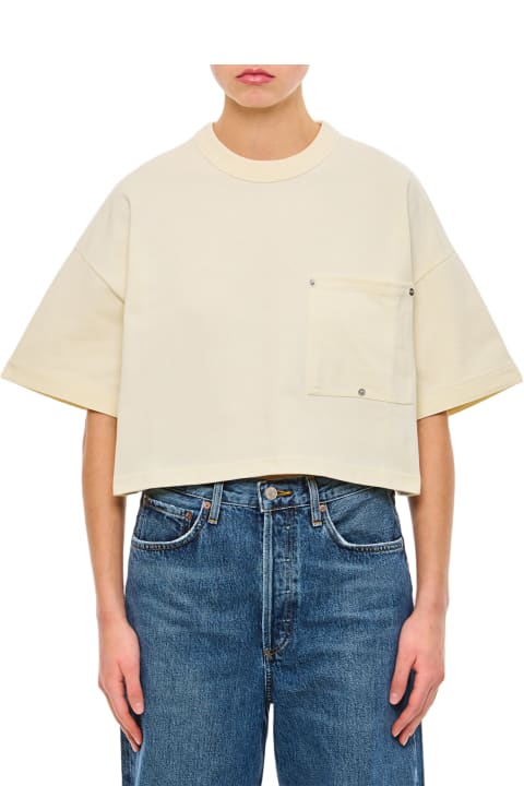 Topwear for Women Bottega Veneta Cotton Jersey T-shirt With Nameplate