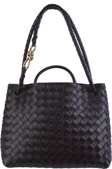 أدوات منزلية Bottega Veneta Dark Barolo Leather Andiamo Bag