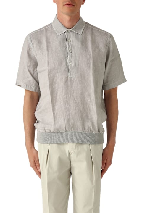 Gran Sasso Clothing for Men Gran Sasso Polo M/c 4 Bottoni Con Balza Polo