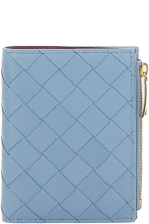 Wallets for Women Bottega Veneta Two-tone Woven Wallet