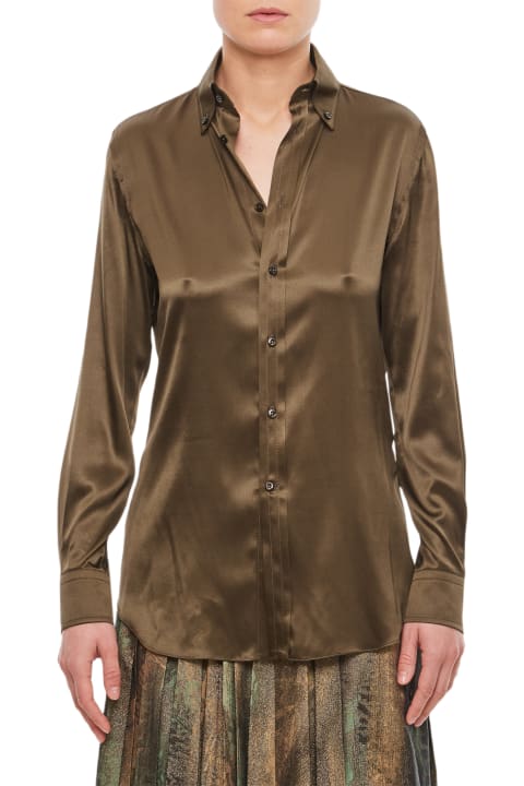 Ralph Lauren for Women Ralph Lauren Cameron Buttoned Silk Shirt