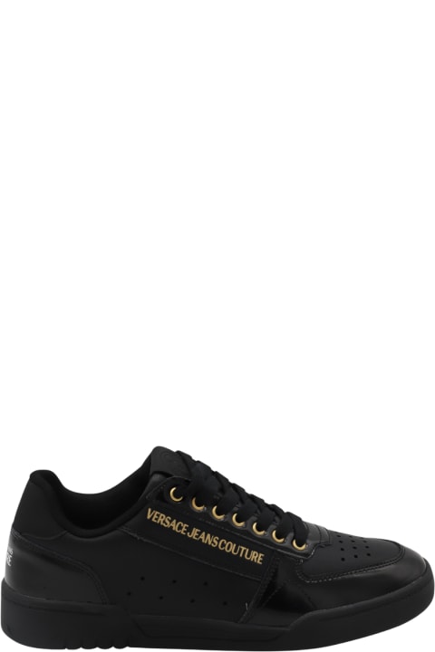 Versace Jeans Couture Black Leather Sneakers | italist