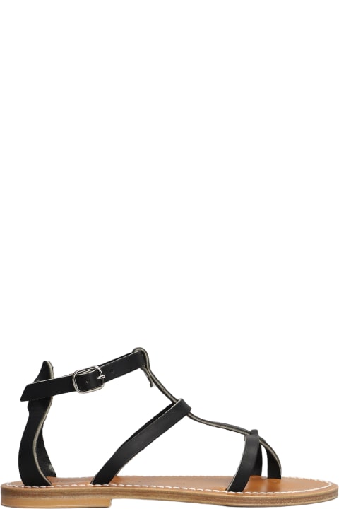 K.Jacques Sandals for Women K.Jacques Antioche F Flats In Black Leather