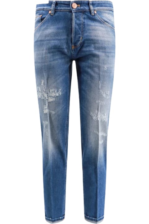 PT01 Clothing for Men PT01 Blue Cotton Jeans