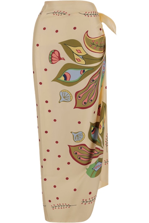 Faliero Sarti for Women Faliero Sarti Pareo With Flowers Decoration Made Of Silk