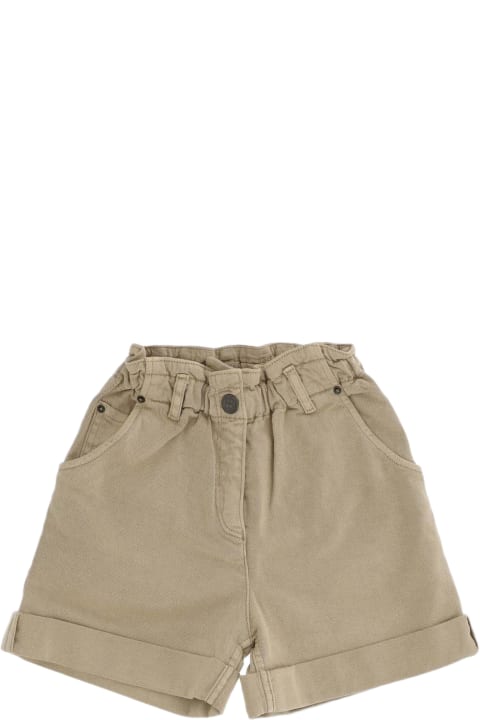 Bottoms for Girls Bonpoint Stretch Cotton Bermuda Shorts