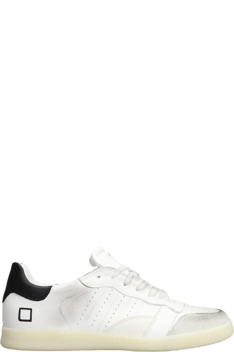Fashion for Men D.A.T.E. Sporty Low Sneakers In White Leather