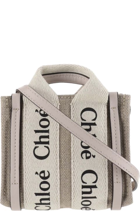 Chloé for Women Chloé Nano Woody Tote Bag