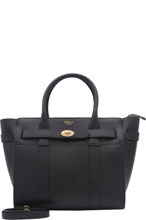 Mulberry Totes for Women Mulberry Black Leather Tote Bag