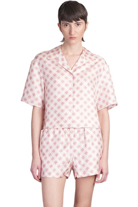 Homeware AMIRI Shirt In Rose-pink Silk