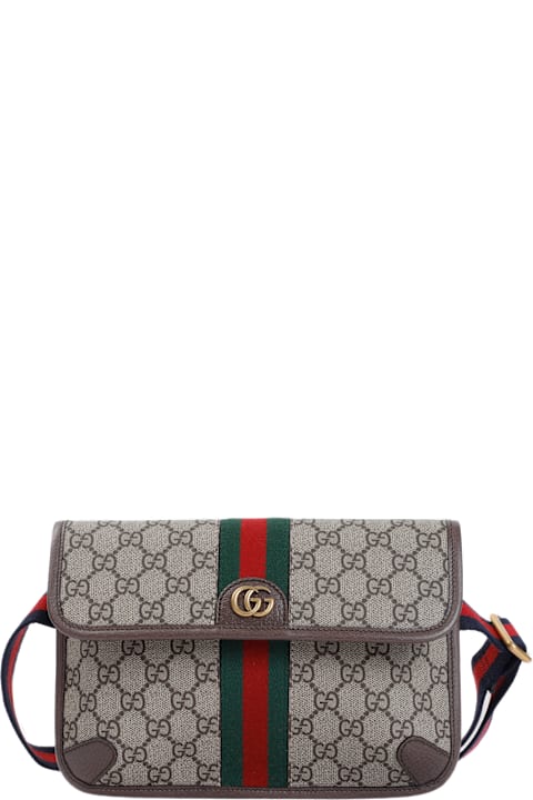 Gucci حقائب الكتف لـ القسم الرجالي Gucci Small Gg Ophidia Belt Bag