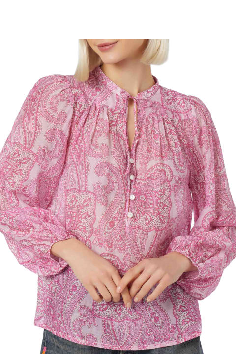 Homeware MC2 Saint Barth Woman Silk Voile Paisley Blouse Harper