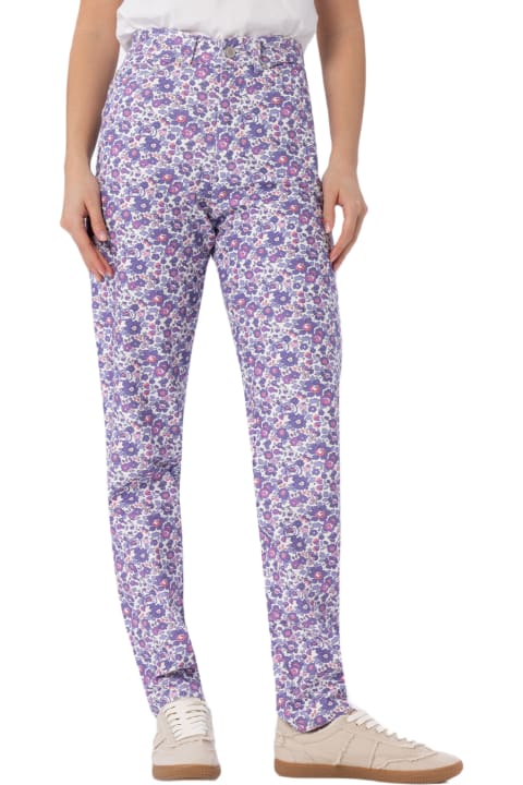أدوات منزلية MC2 Saint Barth Woman Lilac Betsy Print Denim Belleville | Made With Liberty Fabric
