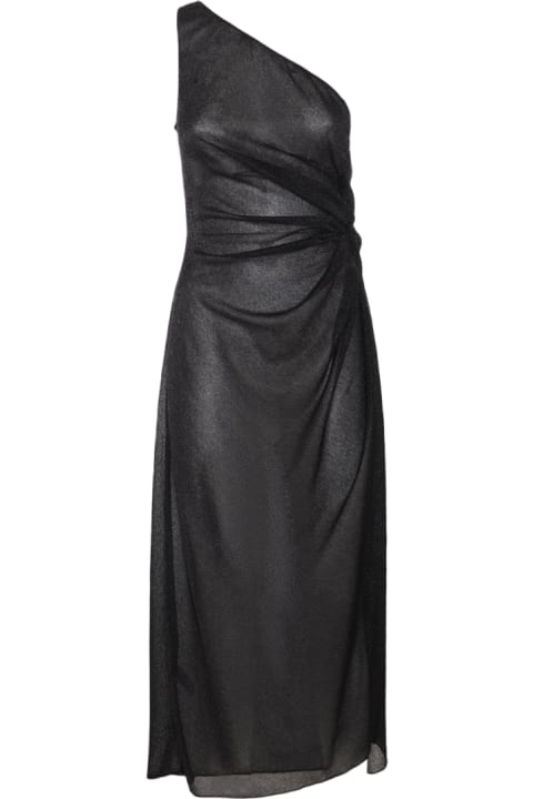 Oseree Dresses for Women Oseree Black Midi Dress