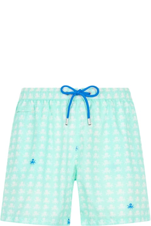 أدوات منزلية MC2 Saint Barth Comfort Light Swim Shorts With Octopus Print