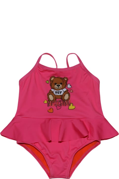Moschino Clothing for Baby Girls Moschino Fucsia Jumpsuit Beachwear