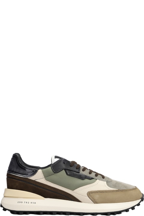 D.A.T.E. Sneakers for Men D.A.T.E. Lampo Sneakers In Green Synthetic Fibers
