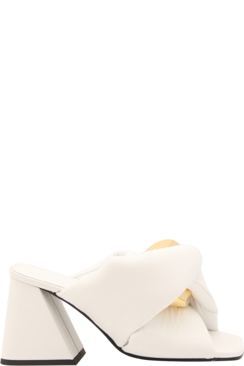 J.W. Anderson Shoes for Women J.W. Anderson White Leather Chain Twist Sandals