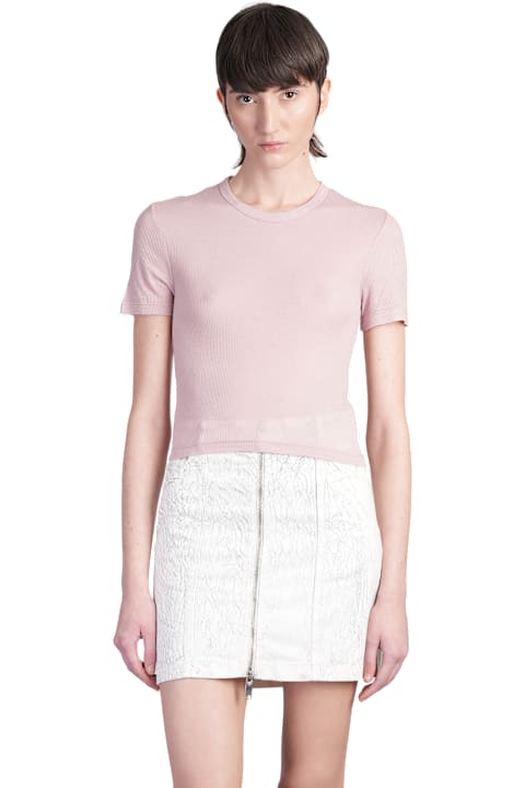 HALFBOY Clothing for Women HALFBOY T-shirt In Rose-pink Modal