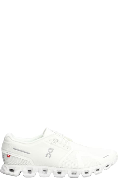 Fashion for Men ON Cloud 5 Sneakers In White Polyester