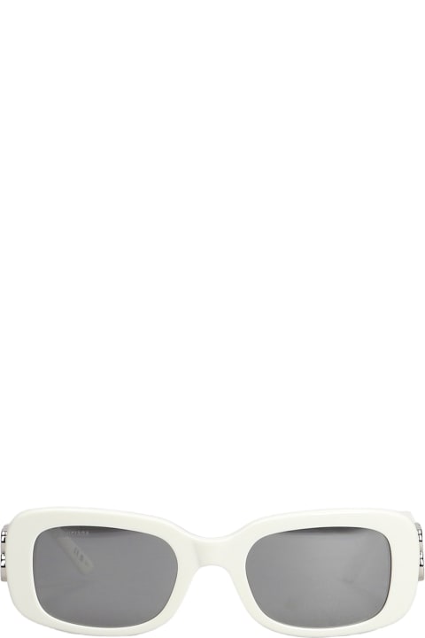 ウィメンズ Balenciaga Eyewearのアイウェア Balenciaga Eyewear Dyn Sq 2.0 Sunglasses In White Acetate