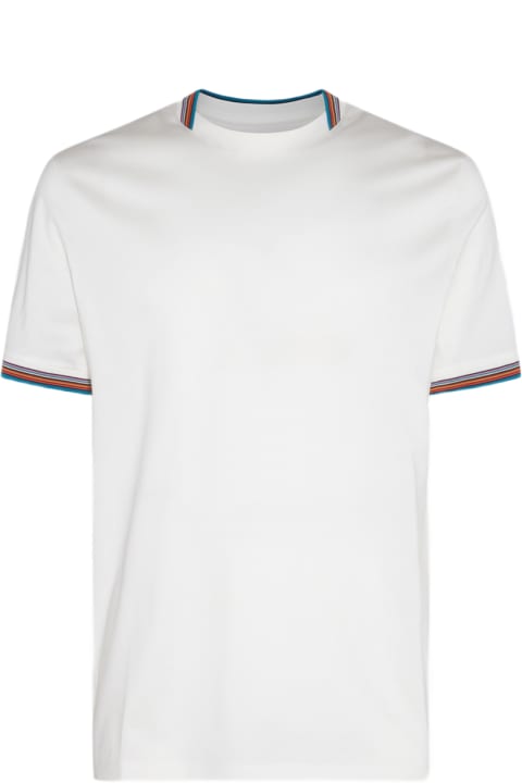 Fashion for Men Paul Smith White Multicolour Cotton T-shirt