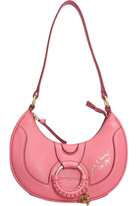 Fashion for Women See by Chloé Hana Shoulder Bag In Rose-pink Leather