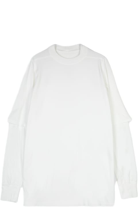Fashion for Men DRKSHDW Hustler T White Cotton Layered T-shirt With Long Sleeves - Hustler T