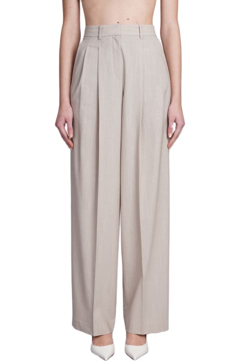 Theory Clothing for Women Theory Pants In Beige Wool