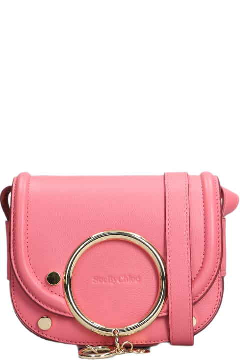Fashion for Women See by Chloé Mara Shoulder Bag In Rose-pink Leather